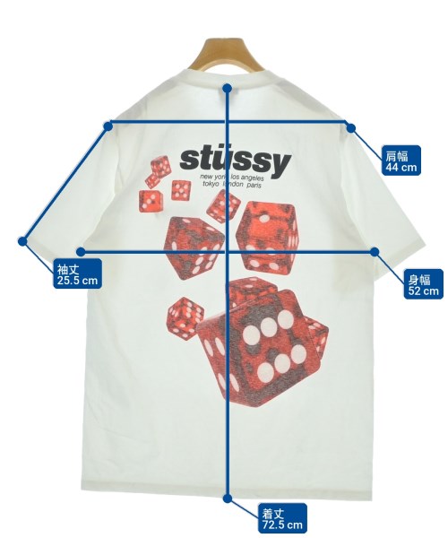 STUSSY（ステューシー）Tシャツ・カットソー 白 サイズ:M メンズ/2200725979461