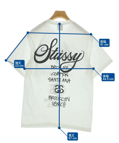 STUSSY（ステューシー）Tシャツ・カットソー 白 サイズ:S メンズ/2200725979492