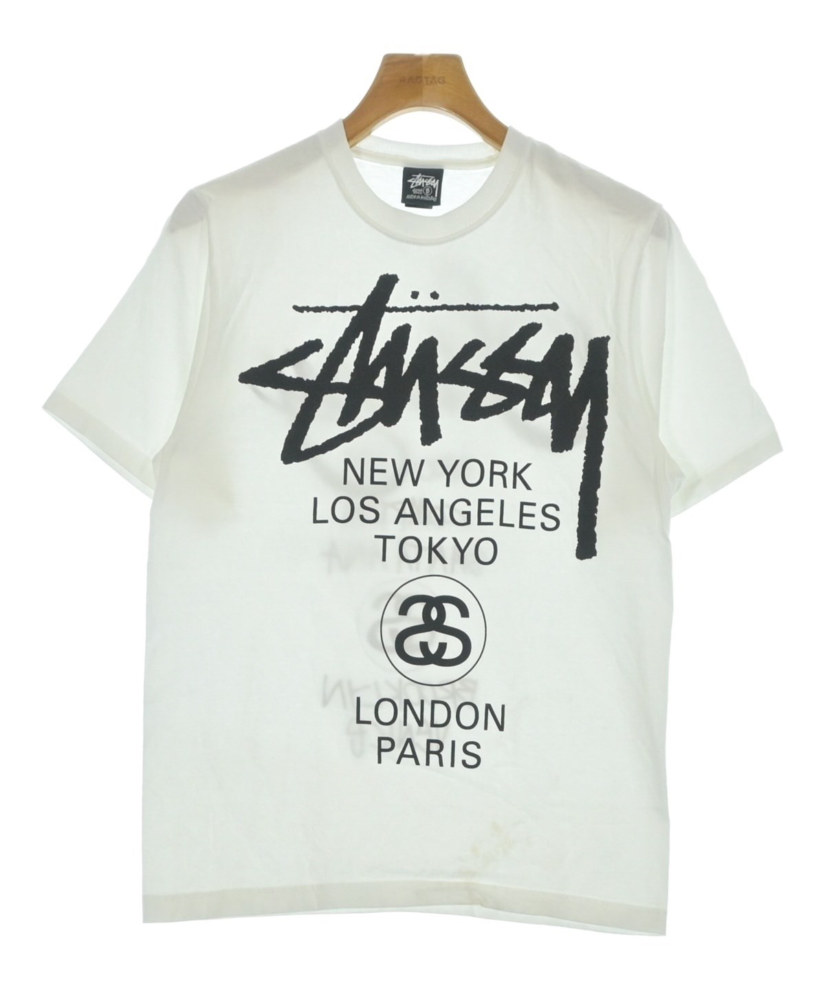 STUSSY（ステューシー）Tシャツ・カットソー 白 サイズ:S メンズ