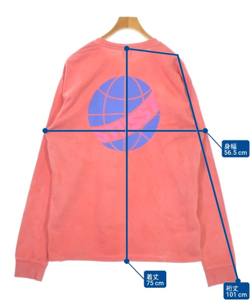 STUSSY（ステューシー）Tシャツ・カットソー ピンク サイズ:L メンズ/2200727830098