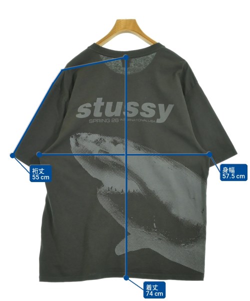 STUSSY（ステューシー）Tシャツ・カットソー グレー サイズ:L メンズ/2200728345126