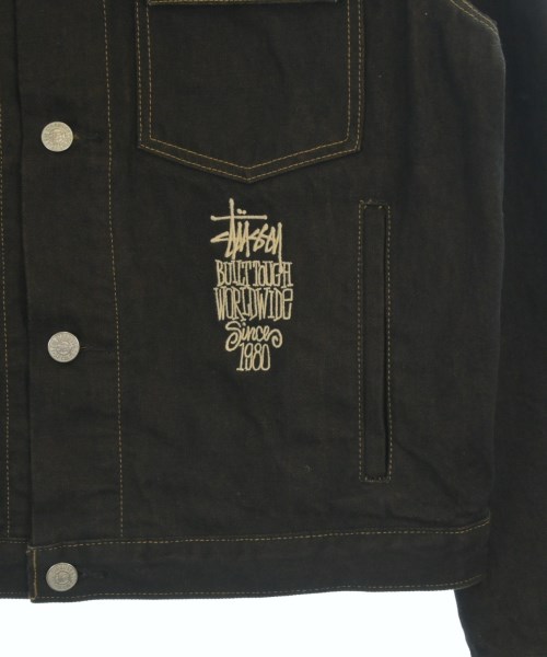 STUSSY（ステューシー）デニムジャケット 茶 サイズ:M メンズ/2200682320016