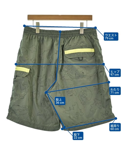 STUSSY（ステューシー）ショートパンツ カーキ サイズ:L メンズ/2200678340097