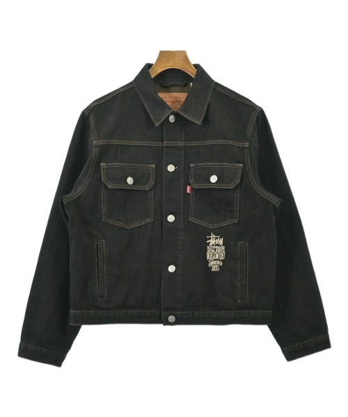 STUSSY（ステューシー）デニムジャケット 黒 サイズ:M メンズ/2200682556019