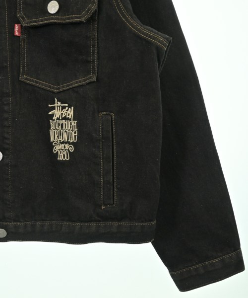 STUSSY（ステューシー）デニムジャケット 黒 サイズ:M メンズ/2200682556019