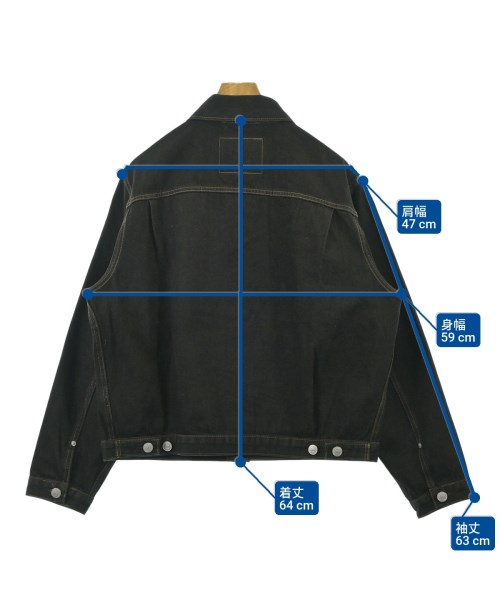 STUSSY（ステューシー）デニムジャケット 黒 サイズ:M メンズ/2200682556019