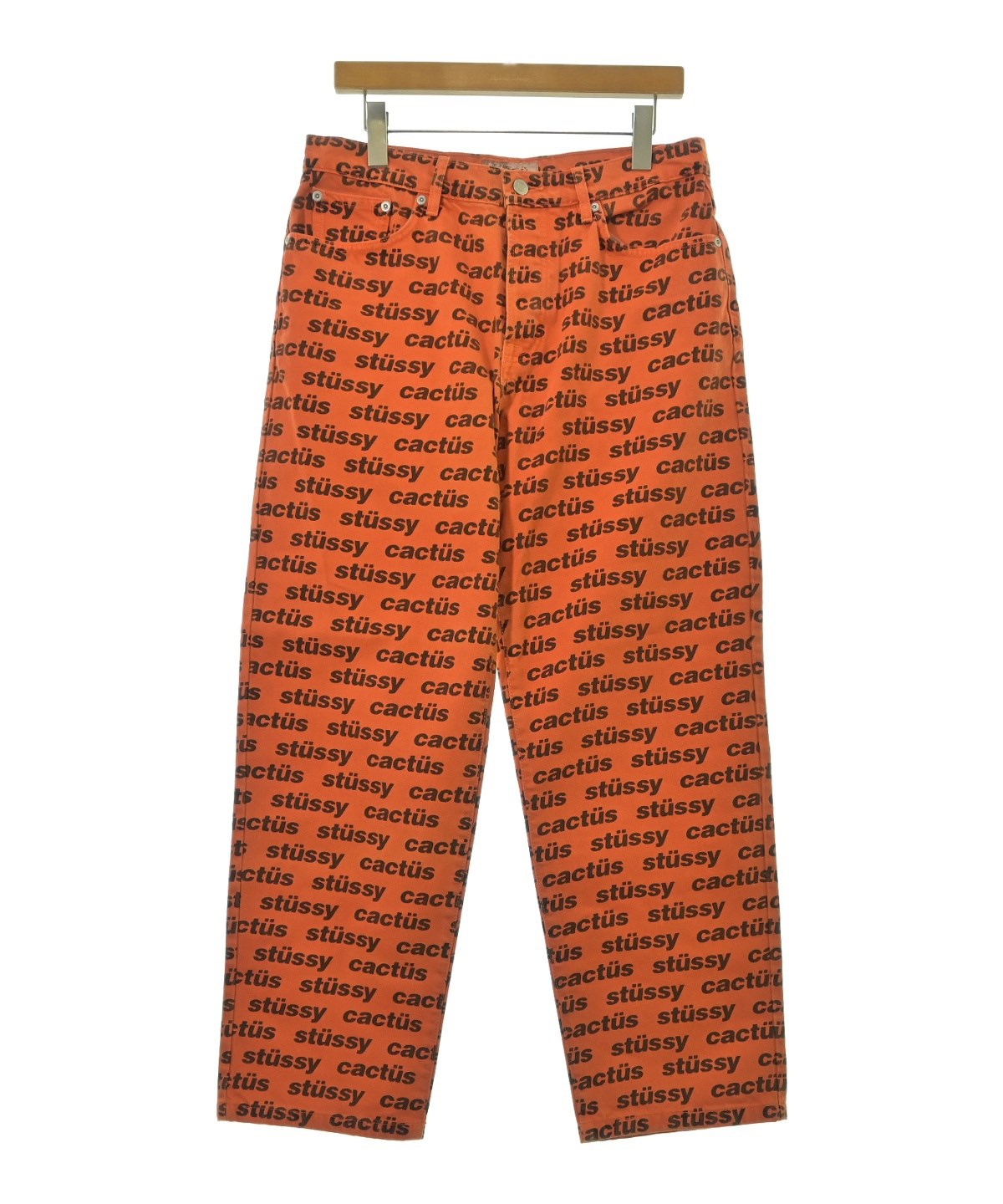 STUSSY（ステューシー）デニムパンツ オレンジ サイズ:30(M位) メンズ