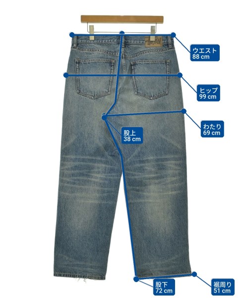 STUSSY（ステューシー）デニムパンツ 青 サイズ:32(L位) メンズ/2200683916027