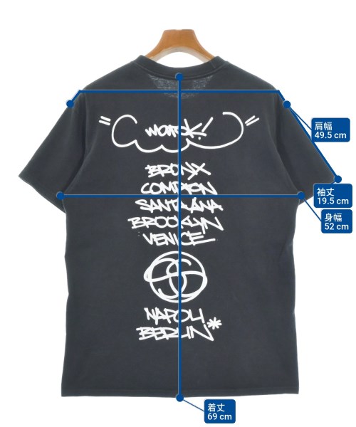 STUSSY（ステューシー）Tシャツ・カットソー 黒 サイズ:M メンズ/2200684317083