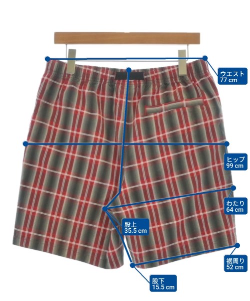 STUSSY（ステューシー）ショートパンツ 赤 サイズ:S メンズ/2200679917205