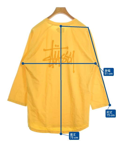STUSSY（ステューシー）Tシャツ・カットソー 黄 サイズ:L メンズ/2200679929130