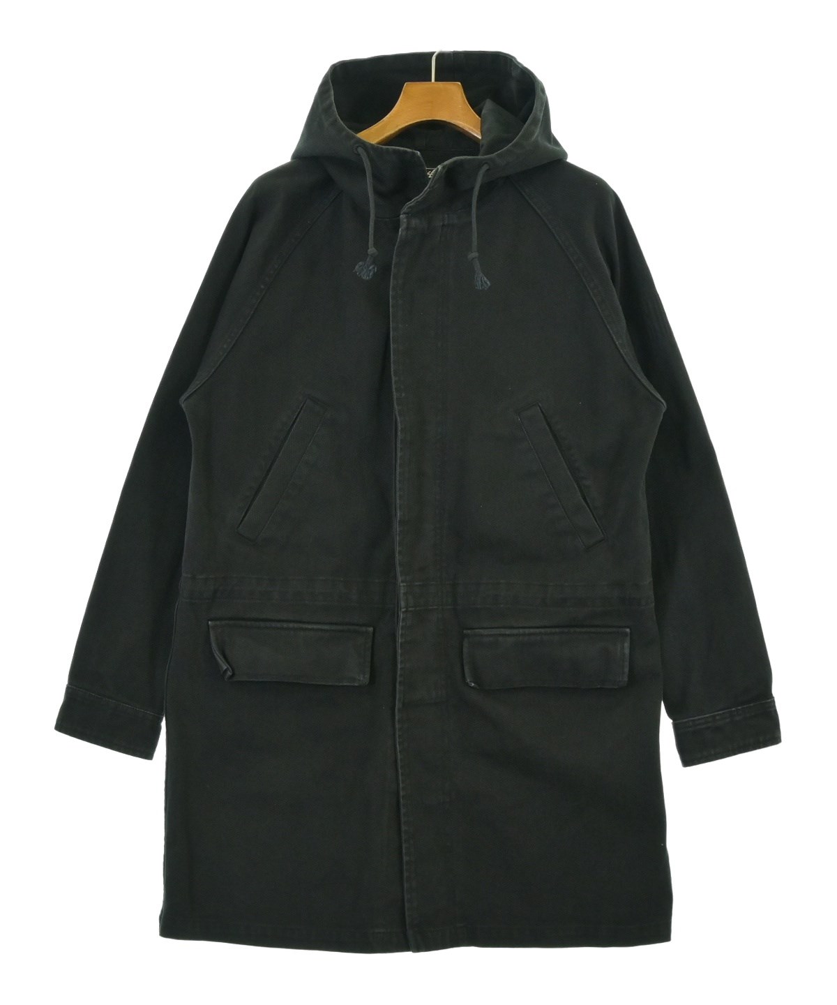 STUSSY（ステューシー）モッズコート 黒 サイズ:S メンズ