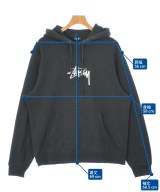 STUSSY（ステューシー）パーカー 黒 サイズ:L メンズ/2200685740057