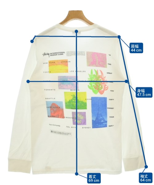 STUSSY（ステューシー）Tシャツ・カットソー 白 サイズ:S メンズ/2200685393093