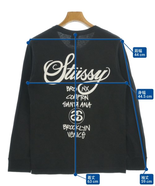 STUSSY（ステューシー）Tシャツ・カットソー 黒 サイズ:S メンズ/2200685393109