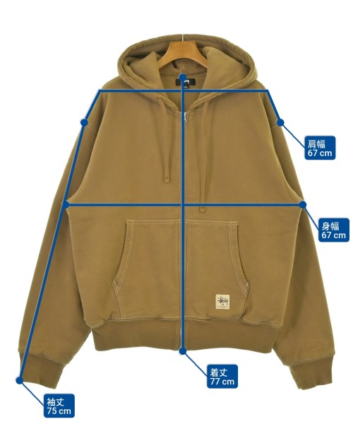 STUSSY（ステューシー）パーカー 茶 サイズ:L メンズ/2200687065011