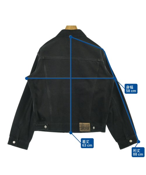 STUSSY（ステューシー）デニムジャケット 黒 サイズ:M メンズ/2200692150016