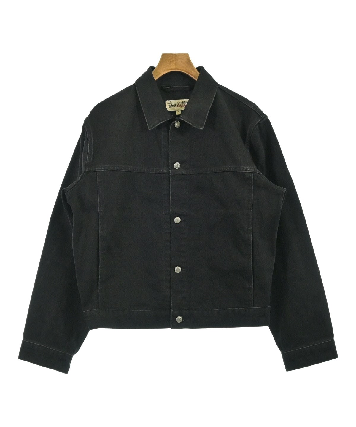 STUSSY（ステューシー）デニムジャケット 黒 サイズ:M メンズ