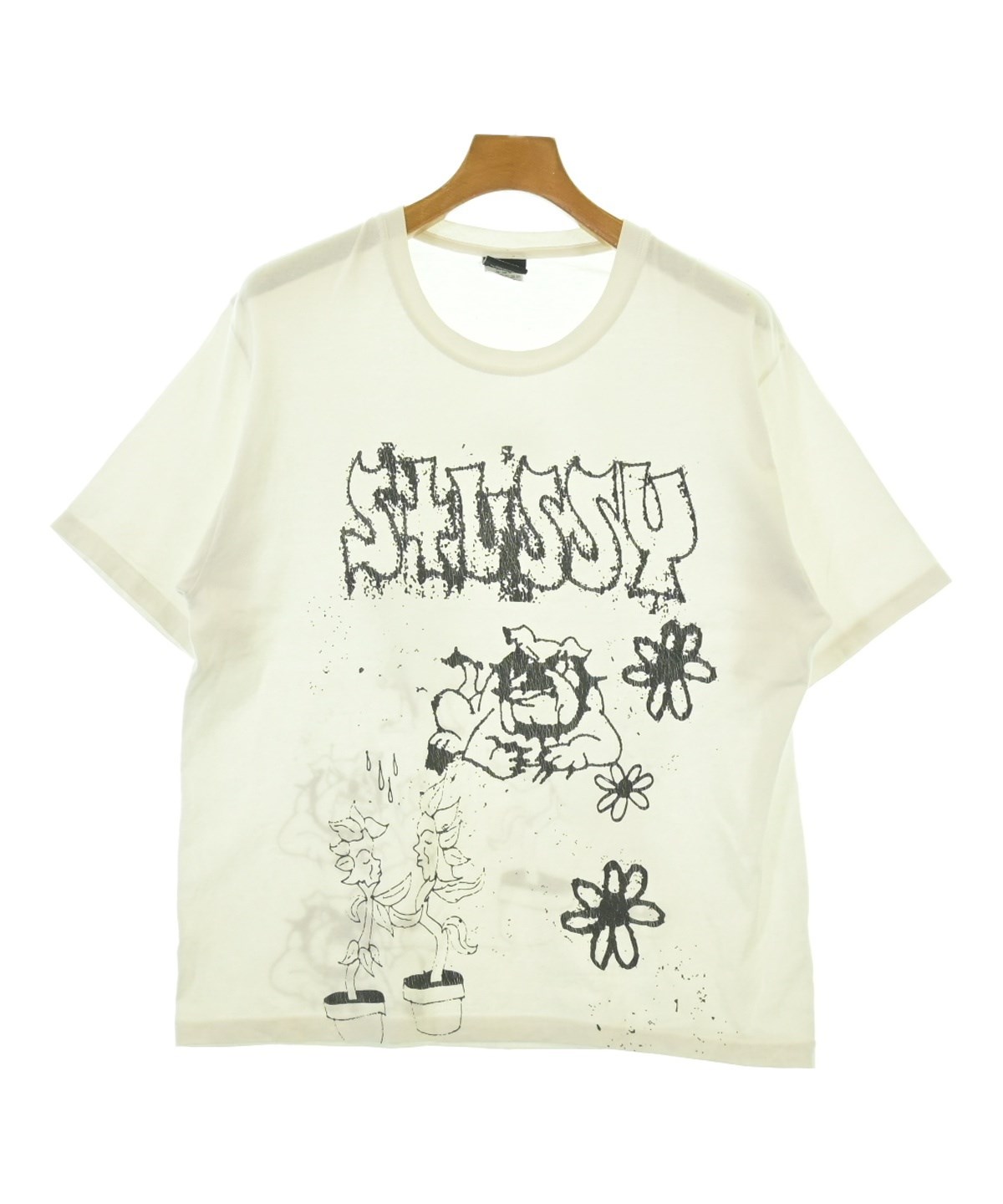 STUSSY（ステューシー）Tシャツ・カットソー 白 サイズ:M メンズ