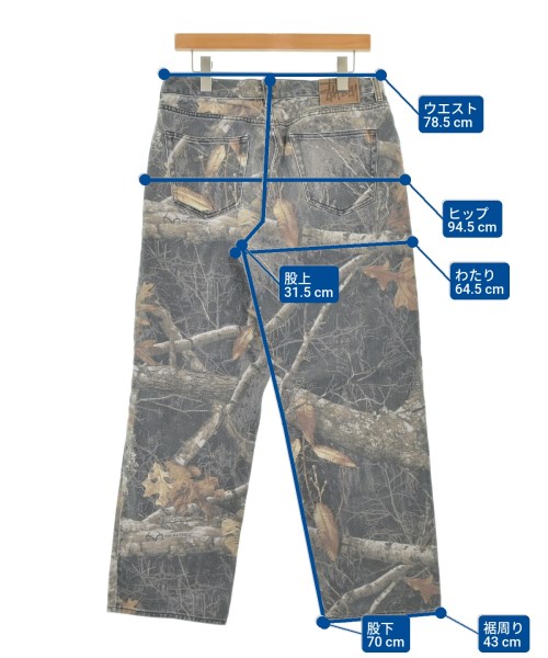 STUSSY（ステューシー）デニムパンツ 黒 サイズ:30(M位) メンズ/2200693280019