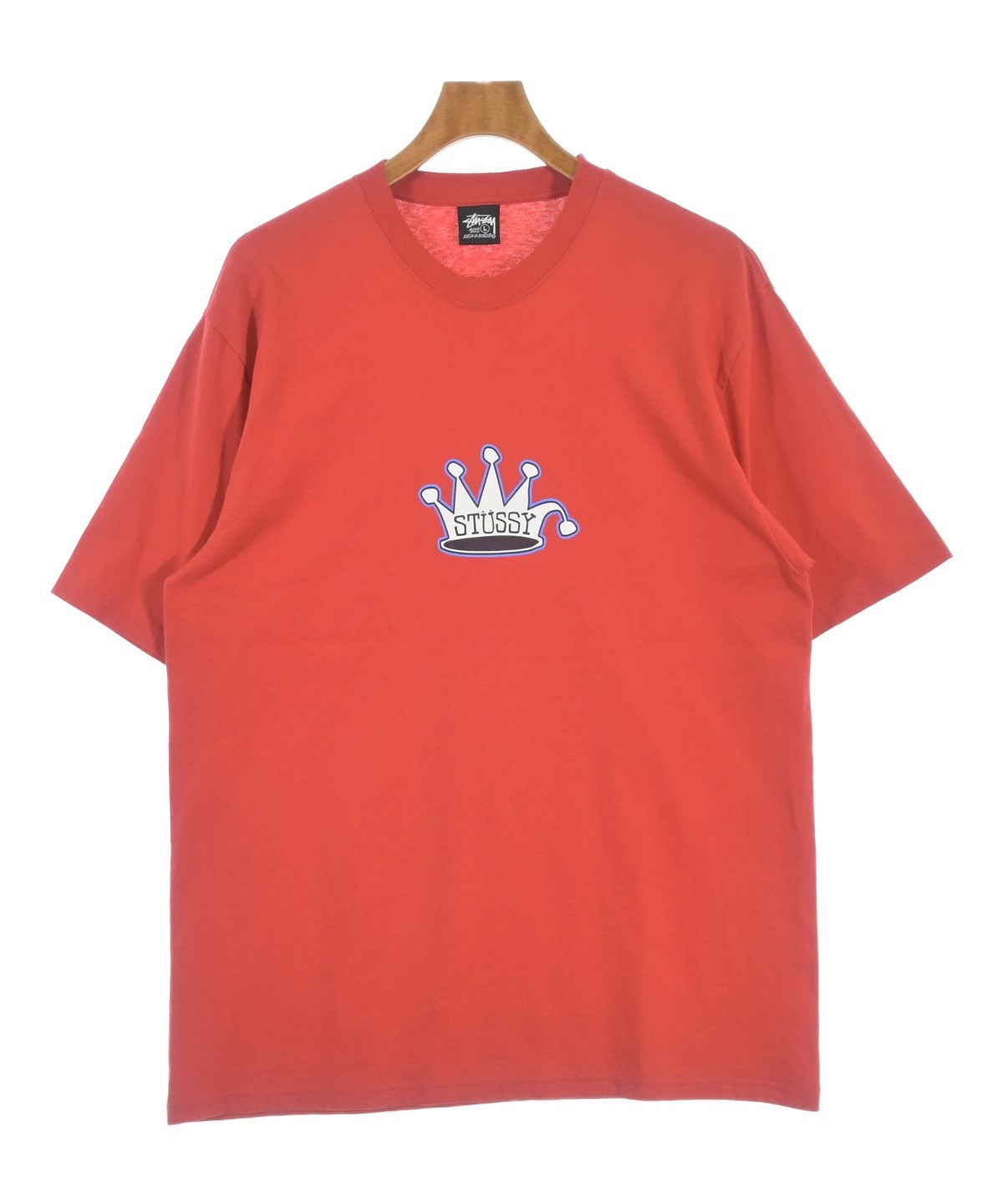 新品　stussy tシャツ Ｌサイズ STUSSY（ステューシー）Tシャツ・カットソー 赤 サイズ:L メンズ