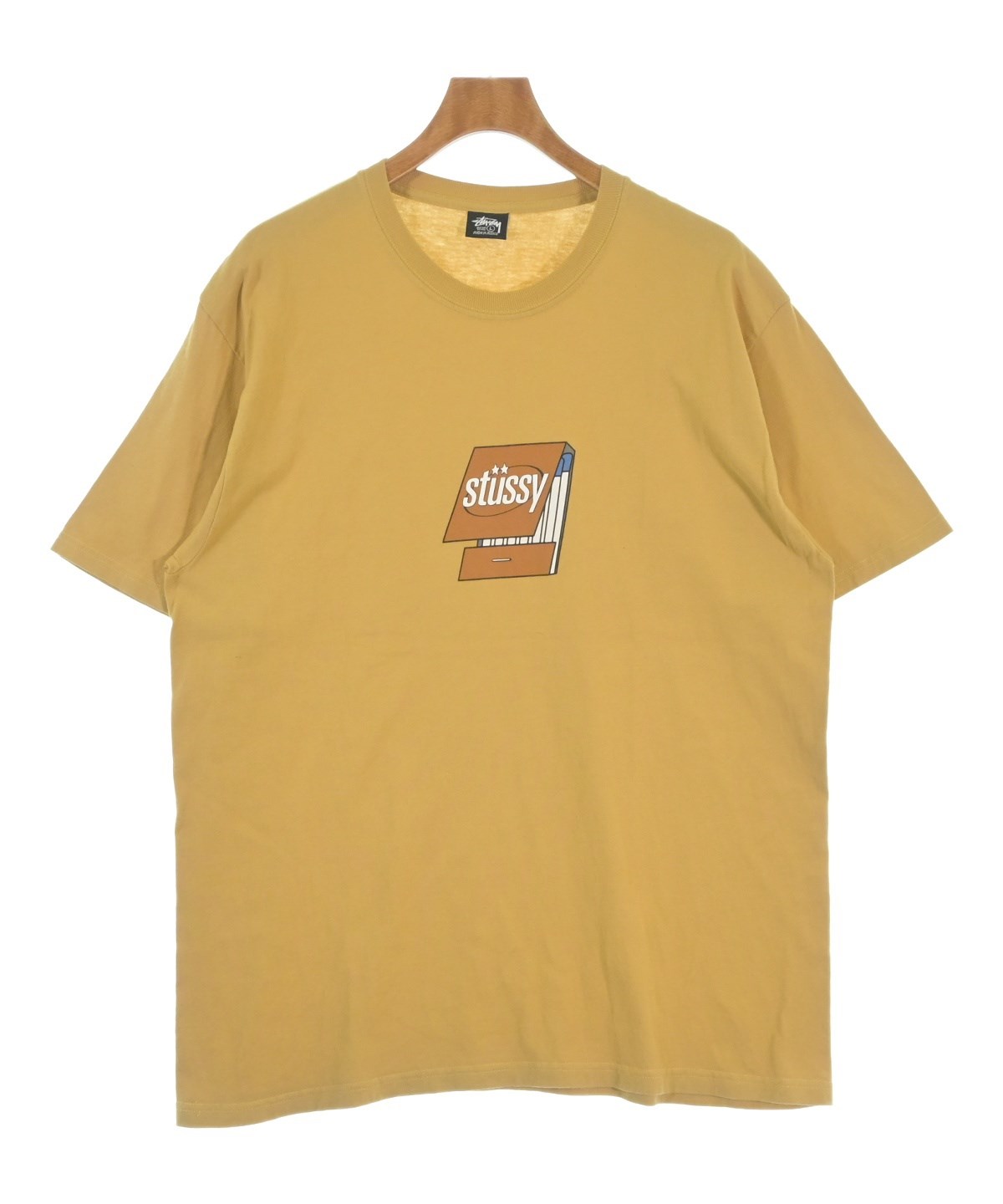 STUSSY(ステューシー)Tシャツ・カットソー 黄 サイズ:L メンズ STUSSY(ステューシー)Tシャツ・カットソー 黄 サイズ:L メンズ