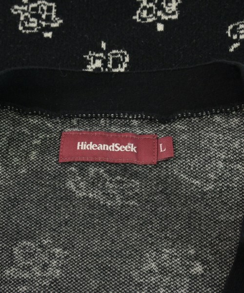 HIDE and SEEK（ハイドアンドシーク）カーディガン 黒 サイズ:L メンズ/2200623506011