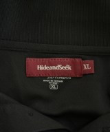 HIDE and SEEK（ハイドアンドシーク）ポロシャツ 黒 サイズ:XL メンズ/2200613583312