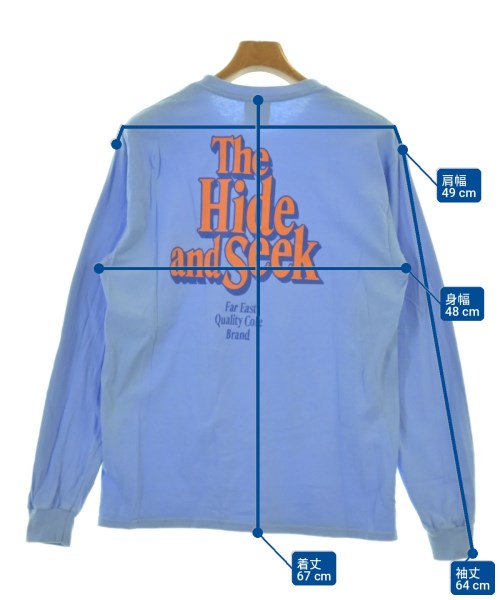 HIDE and SEEK（ハイドアンドシーク）Tシャツ・カットソー 青 サイズ:M メンズ/2200703327277