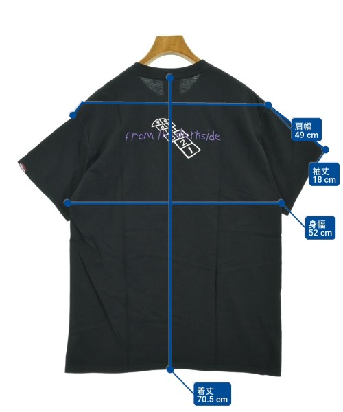HIDE and SEEK（ハイドアンドシーク）Tシャツ・カットソー 黒 サイズ:L メンズ/2200722988404