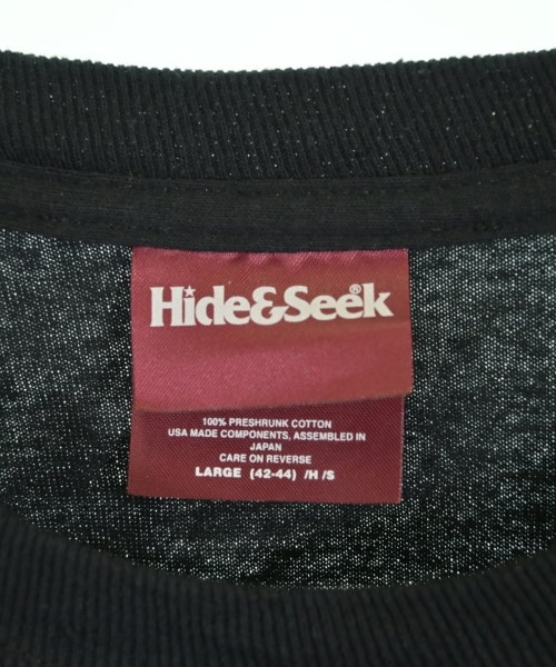 HIDE and SEEK（ハイドアンドシーク）Tシャツ・カットソー 黒 サイズ:L メンズ/2200722988411