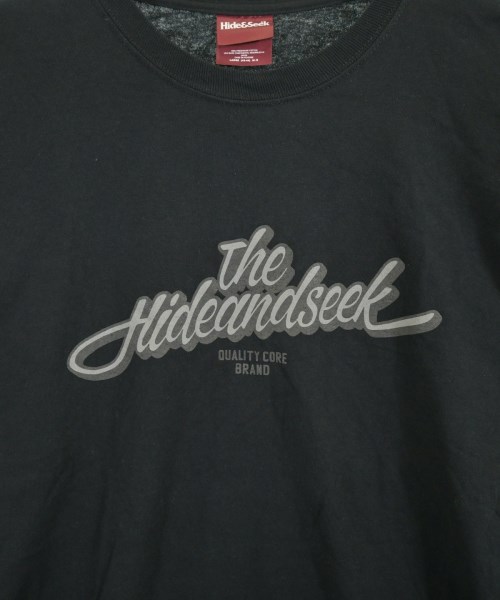 HIDE and SEEK（ハイドアンドシーク）Tシャツ・カットソー 黒 サイズ:L メンズ/2200722988411