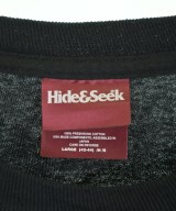 HIDE and SEEK（ハイドアンドシーク）Tシャツ・カットソー 黒 サイズ:L メンズ/2200722988411