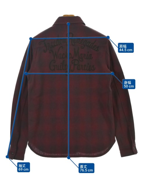 WACKO MARIA（ワコマリア）カジュアルシャツ 赤 サイズ:S メンズ/2200639877068