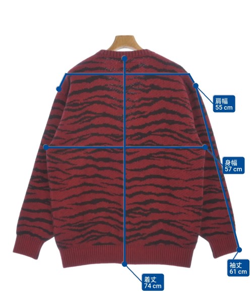 WACKO MARIA（ワコマリア）カーディガン 赤 サイズ:L メンズ/2200634415029