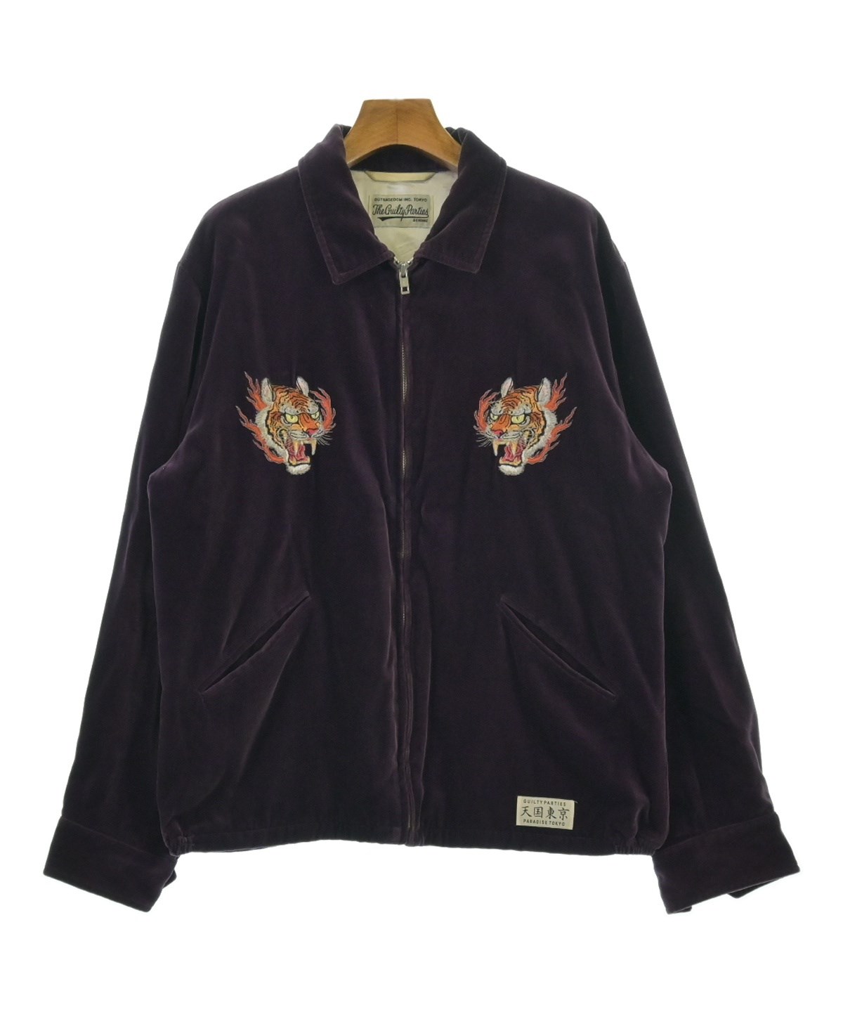 WACKO MARIA（ワコマリア）スタジャン 紫 サイズ:L メンズ