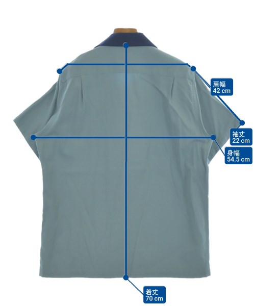 WACKO MARIA（ワコマリア）カジュアルシャツ 青 サイズ:S メンズ/2200650844155