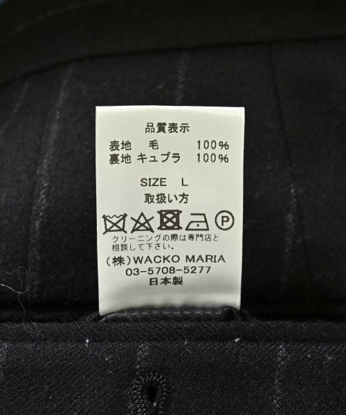 WACKO MARIA（ワコマリア）スラックス 黒 サイズ:L メンズ/2200709624042