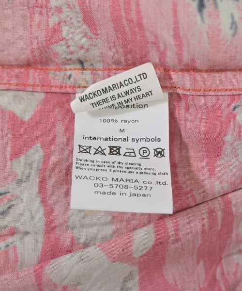 WACKO MARIA（ワコマリア）カジュアルシャツ ピンク サイズ:M メンズ/2200666771049