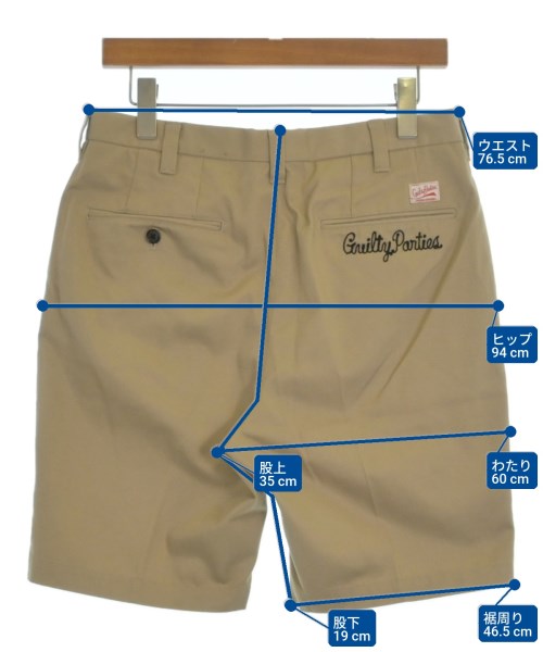 WACKO MARIA（ワコマリア）ショートパンツ ベージュ サイズ:S メンズ/2200669994117