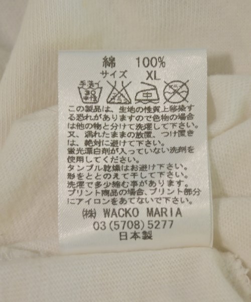 WACKO MARIA（ワコマリア）Tシャツ・カットソー 白 サイズ:XL メンズ/2200721224046