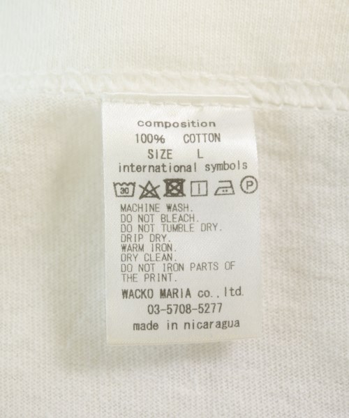 WACKO MARIA（ワコマリア）Tシャツ・カットソー 白 サイズ:L メンズ/2200722304228