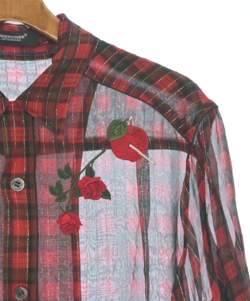 UNDER COVER（アンダーカバー）カジュアルシャツ 赤 サイズ:2(M位) メンズ/2200634586095
