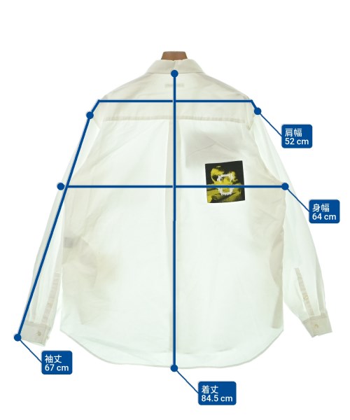 UNDER COVER（アンダーカバー）カジュアルシャツ 白 サイズ:5(XXL位) メンズ/2200635102171