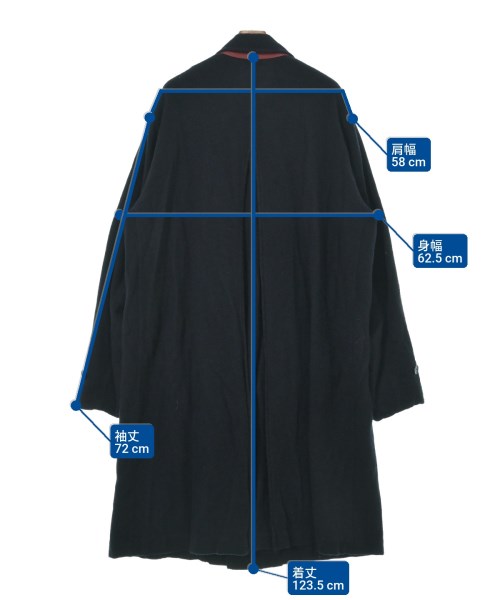 UNDER COVER（アンダーカバー）ステンカラーコート 紺 サイズ:4(XL位) メンズ/2200635102218