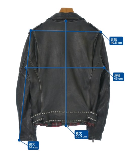 UNDER COVER（アンダーカバー）ライダース 黒 サイズ:1(S位) メンズ/2200638922011