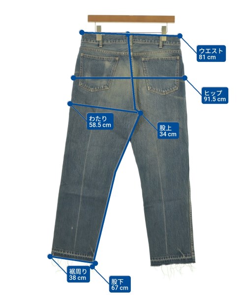 UNDER COVER（アンダーカバー）デニムパンツ 紺 サイズ:3(L位) メンズ/2200628742124