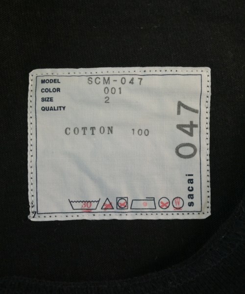 sacai（サカイ）Tシャツ・カットソー 黒 サイズ:2(M位) メンズ/2200599503076