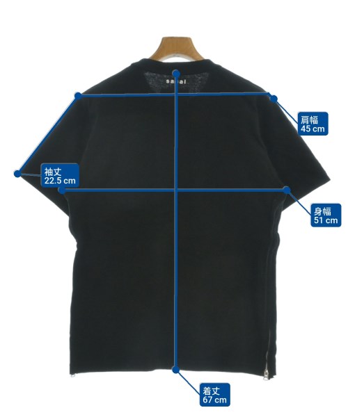 sacai（サカイ）Tシャツ・カットソー 黒 サイズ:2(M位) メンズ/2200599503076