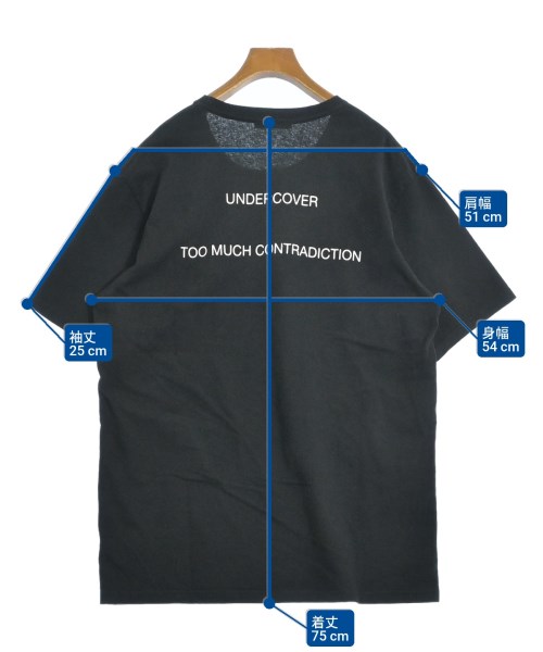 UNDER COVER（アンダーカバー）Tシャツ・カットソー 黒 サイズ:5(XXL位) メンズ/2200529449122